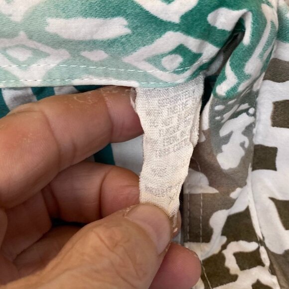 Vintage Weekender Traveler Mens Hawaiian Shirt XL Short Sleeve Button Up Green - Picture 6 of 9